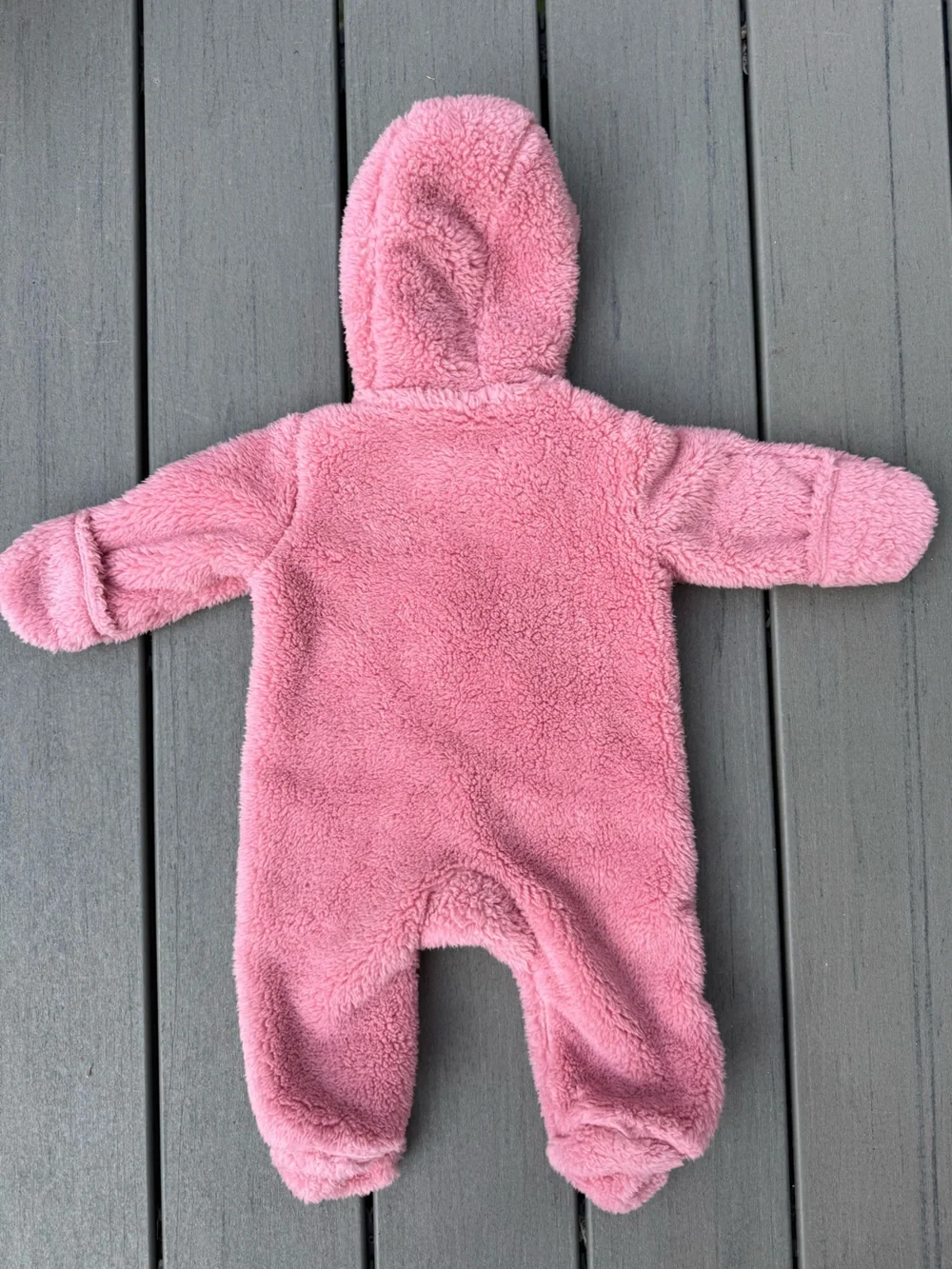 Just One You by Carters Pink Sherpa Pram Snowsuit Bodysuit Fleece Size 3 Months